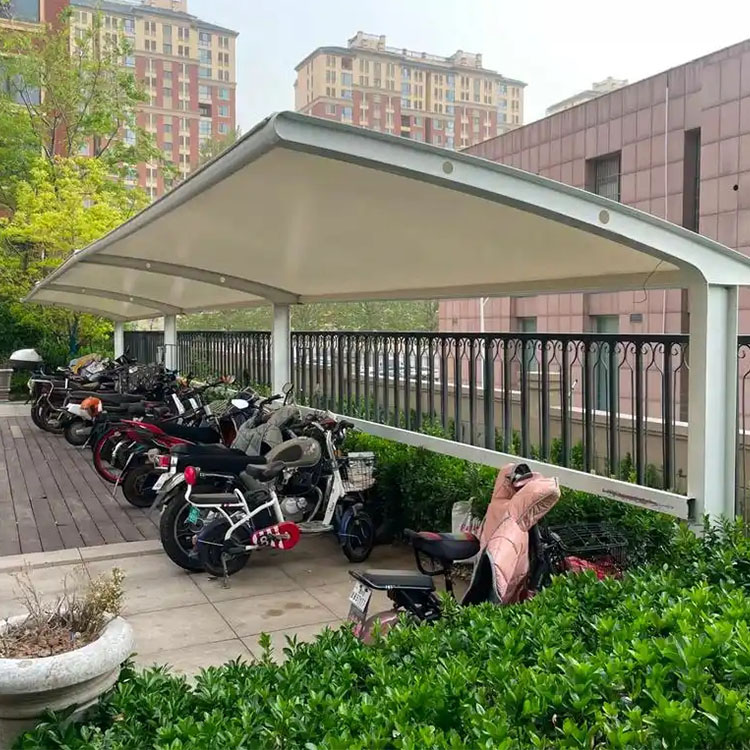 贵德县膜结构电动车棚